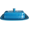 Homer Laughlin Fiesta Peacock 1/4 Lb Covered Butter