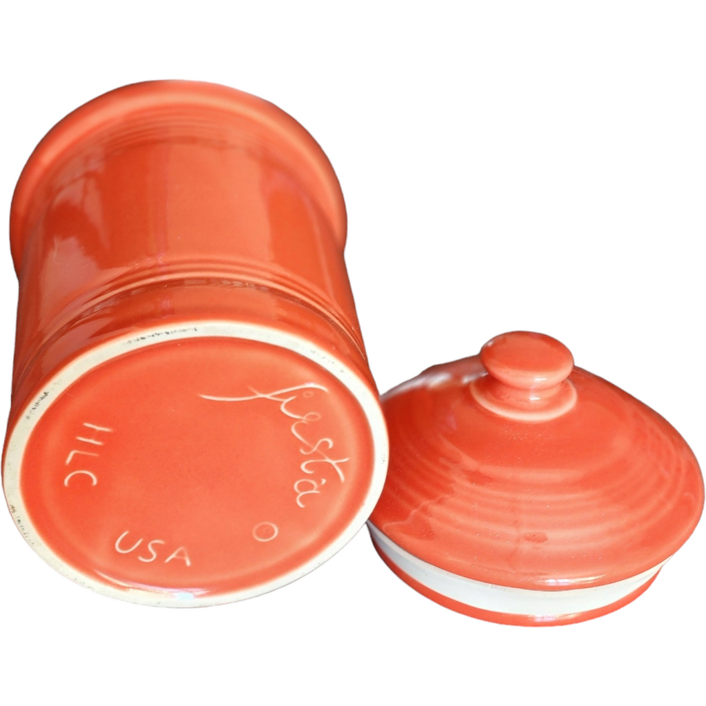Homer Laughlin Fiesta Poppy Small Canister & Lid