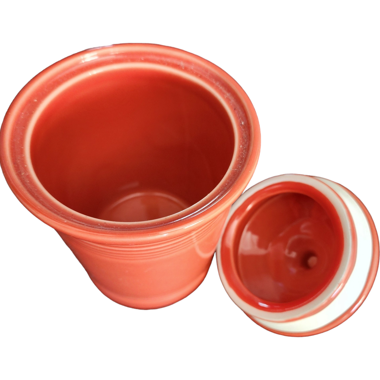 Homer Laughlin Fiesta Poppy Small Canister & Lid