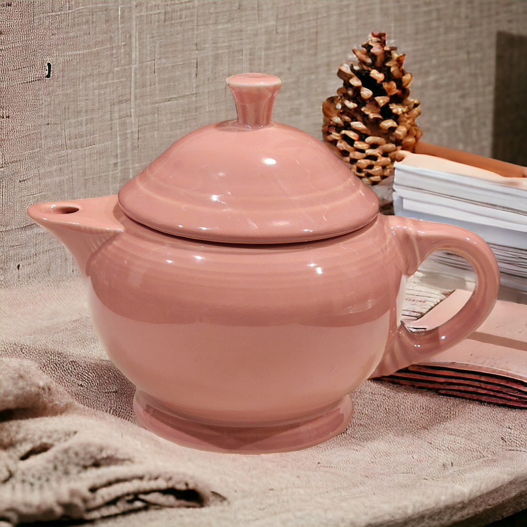 Homer Laughlin Fiesta Rose Small Teapot & Lid 2 Cup
