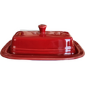 Homer Laughlin Fiesta Scarlet Red 1/4 Lb Covered Butter
