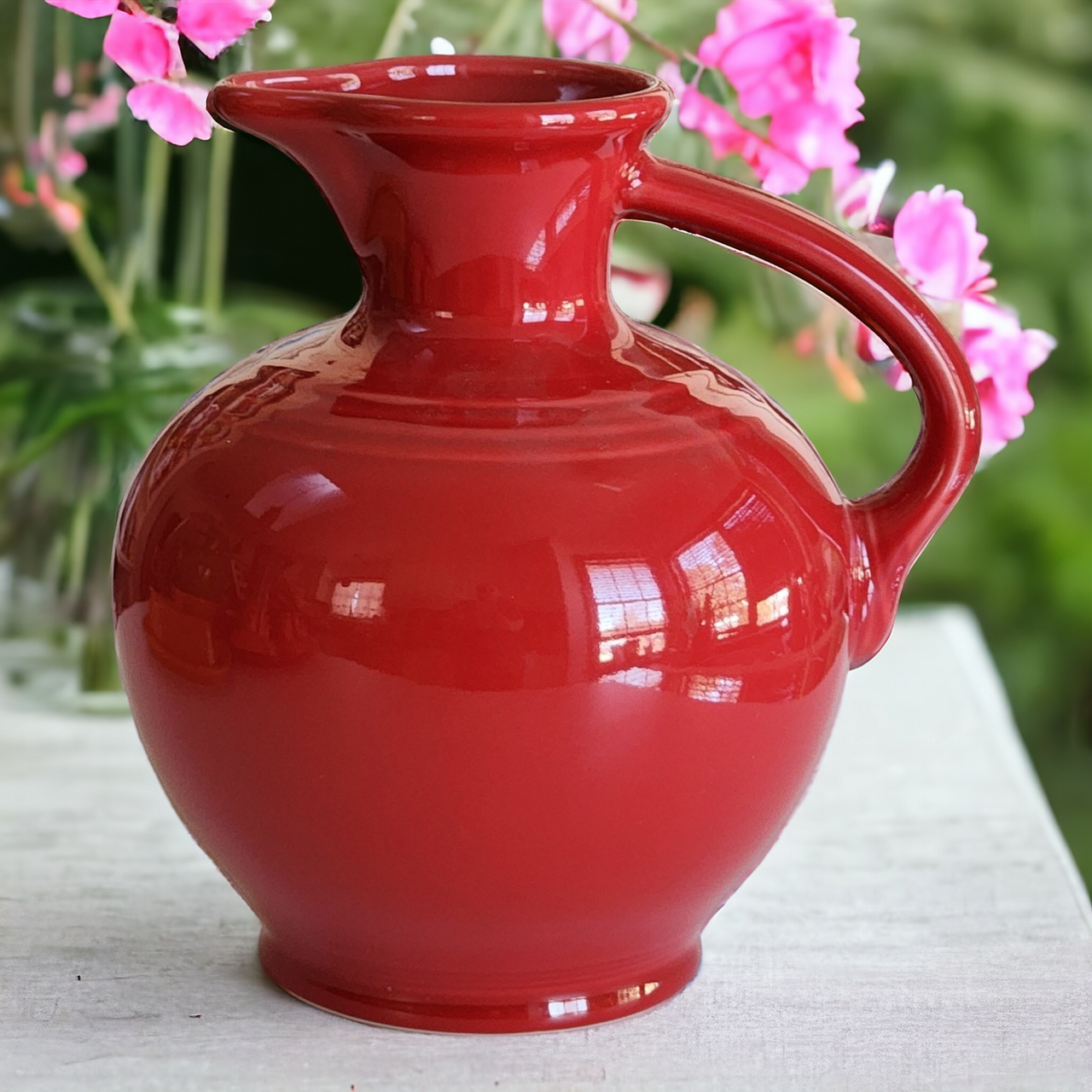 Homer Laughlin Fiesta Scarlet Red Open Carafe