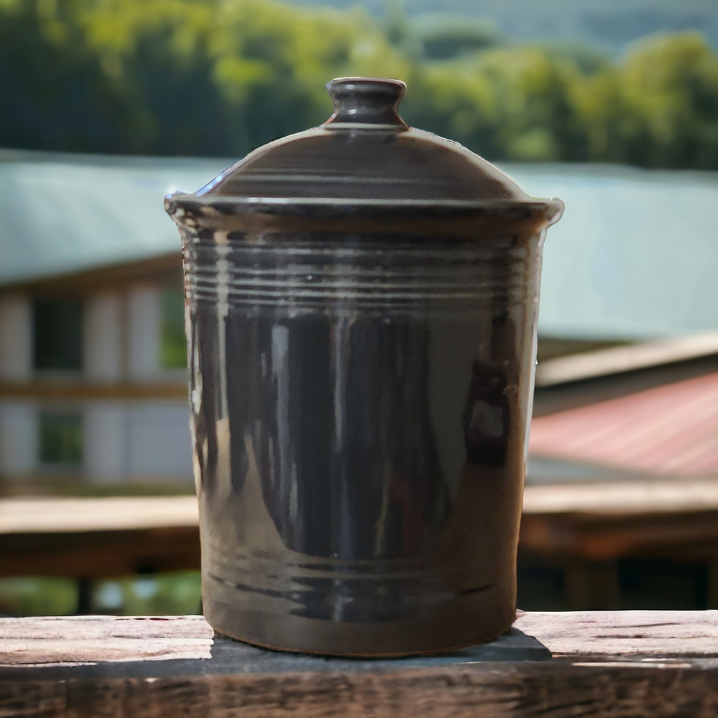 Homer Laughlin Fiesta Slate Medium Canister & Lid
