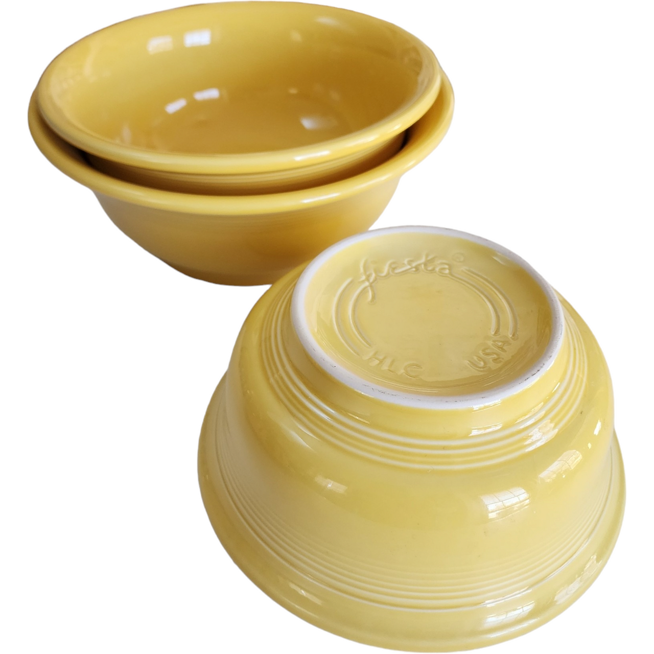 Homer Laughlin Fiesta Sunflower 3-Piece Nesting Mixing Bowl Set