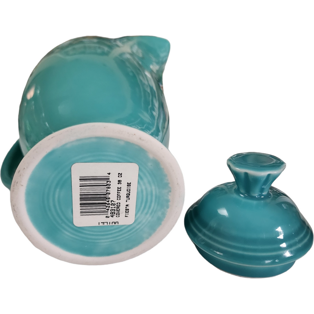 Homer Laughlin Fiesta® Turquoise Covered Coffee Server