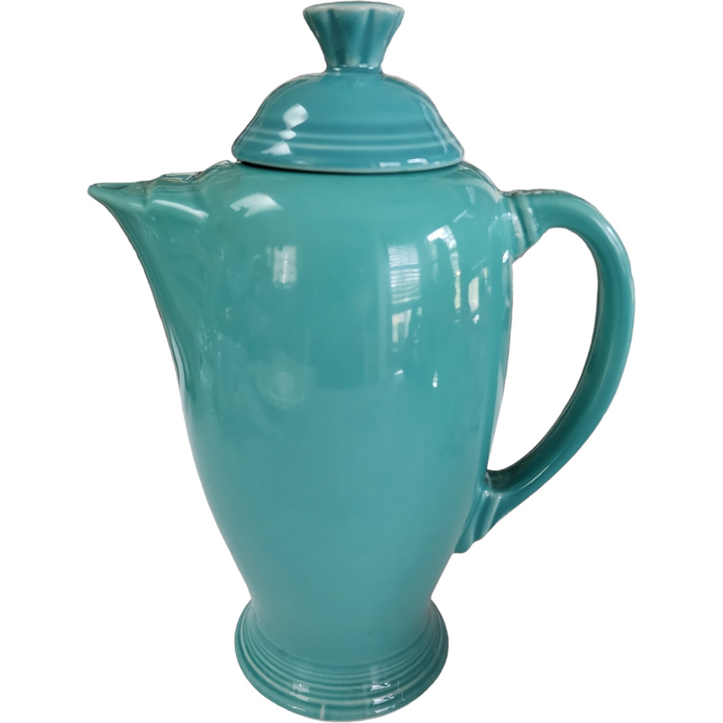 Homer Laughlin Fiesta® Turquoise Covered Coffee Server