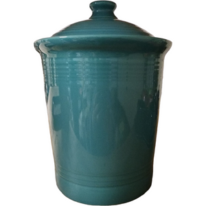 Homer Laughlin Fiesta Turquoise Large Canister & Lid