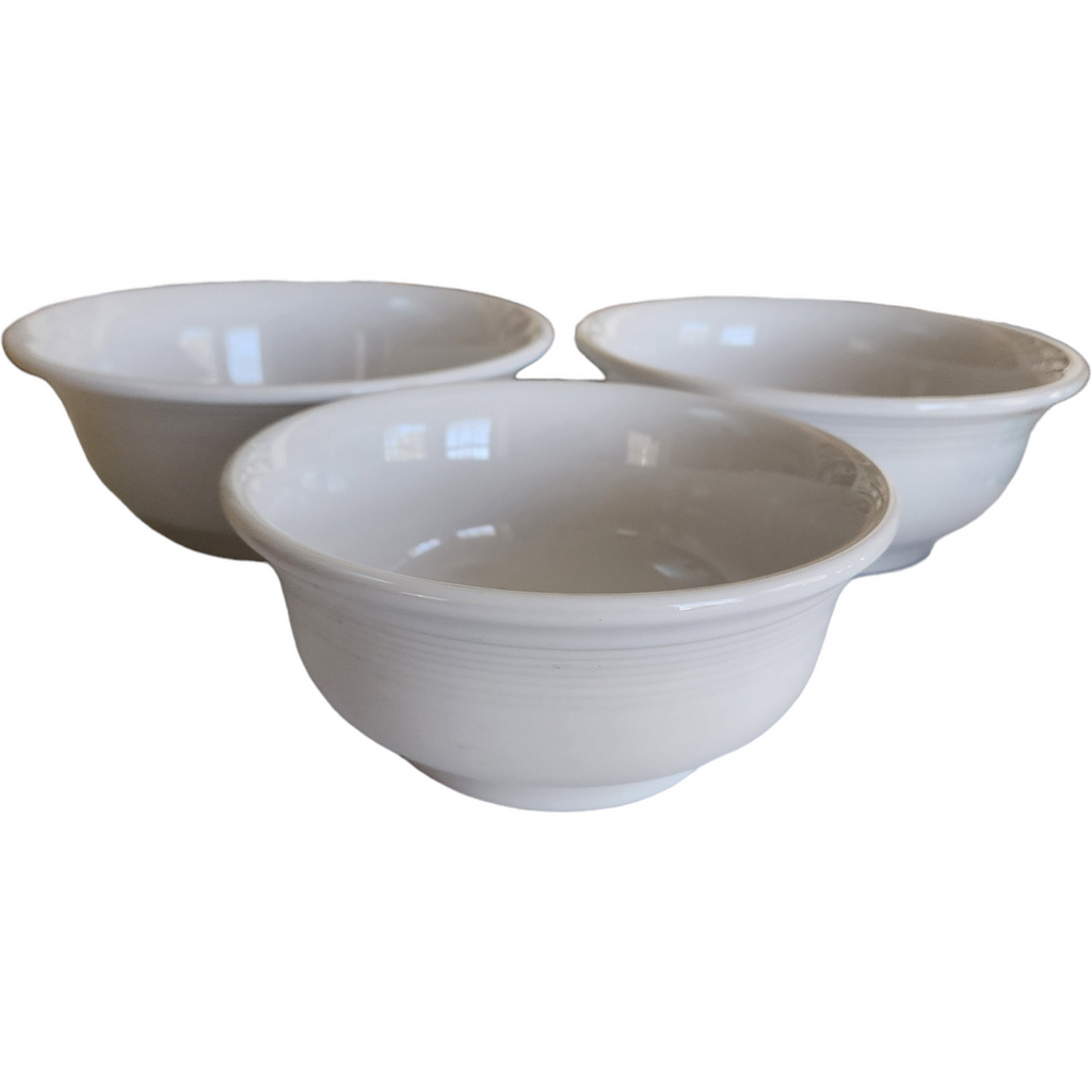 Homer Laughlin Fiesta White 3-Piece Nesting Mixing Bowl Set