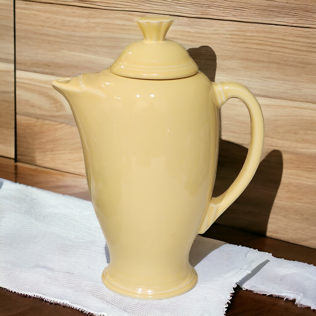 Homer Laughlin Fiesta® Yellow Covered Coffee Server