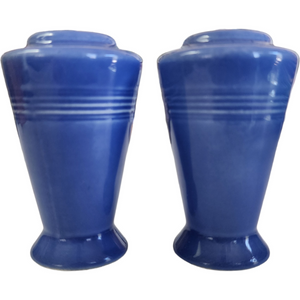Homer Laughlin Kitchen Kraft Fiesta Harlequin Mauve Blue Salt & Pepper Set