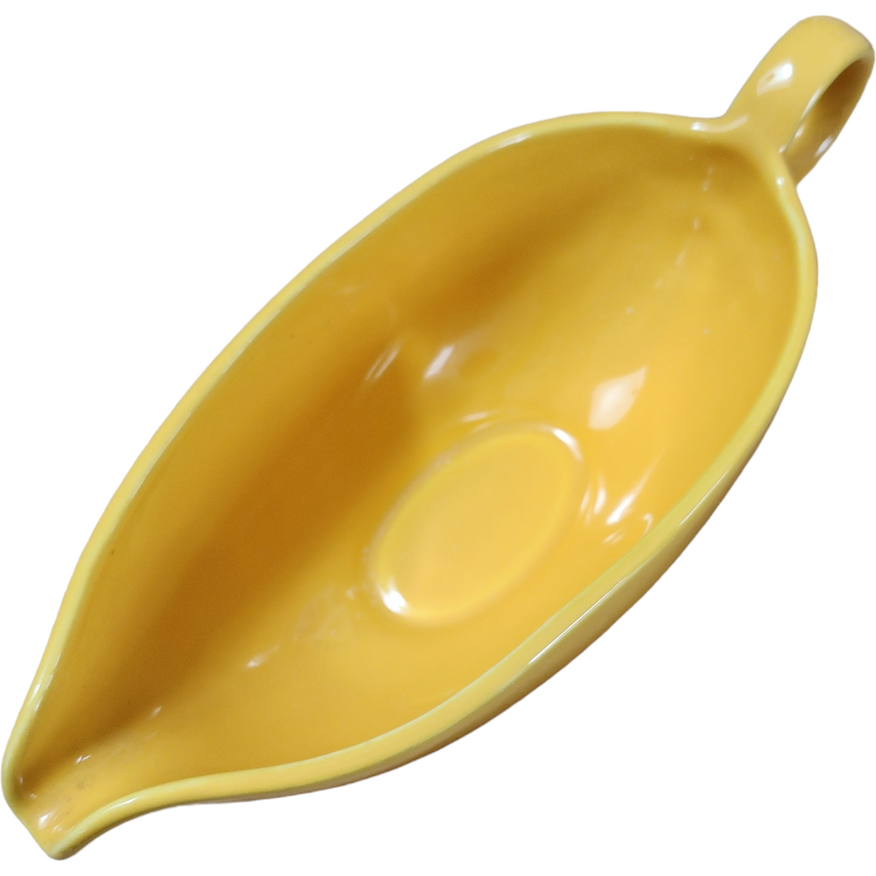 Homer Laughlin Rhythm Yellow Open Sauce Boat