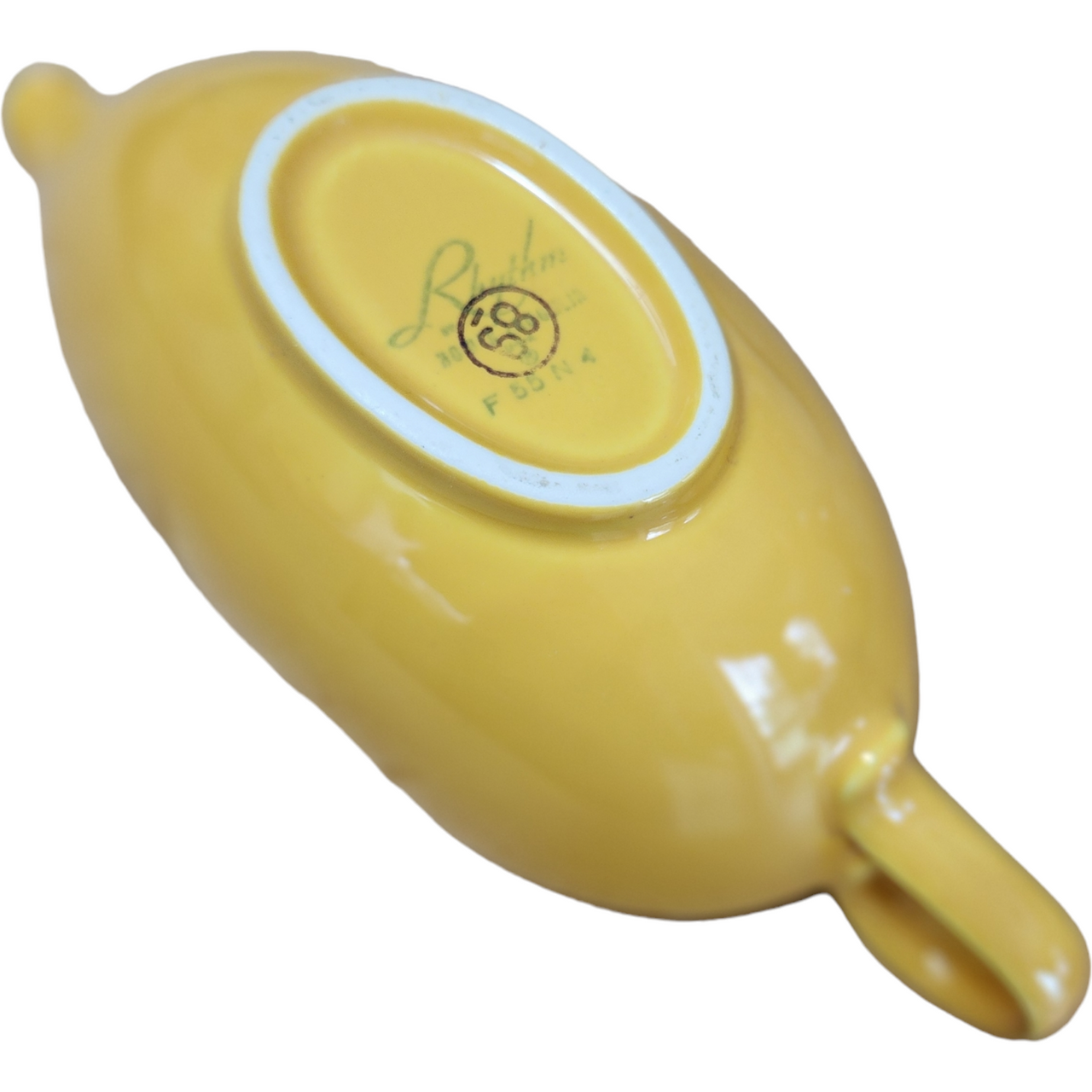 Homer Laughlin Rhythm Yellow Open Sauce Boat