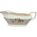 Homer Laughlin Yellowstone Yellow Flowers Black Leaves Gravy Boat