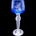 Hortensja Hortensia Cut Grapes On Cobalt Blue Bowl Cordial Glass