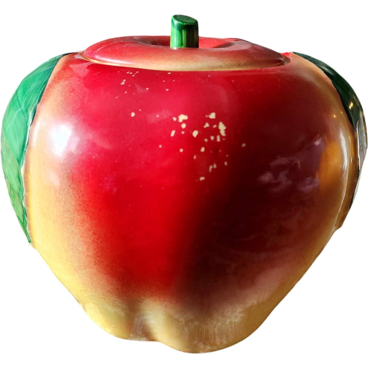 Hull Pottery Blushing Apple Shape Cookie Jar Farmhouse Decor