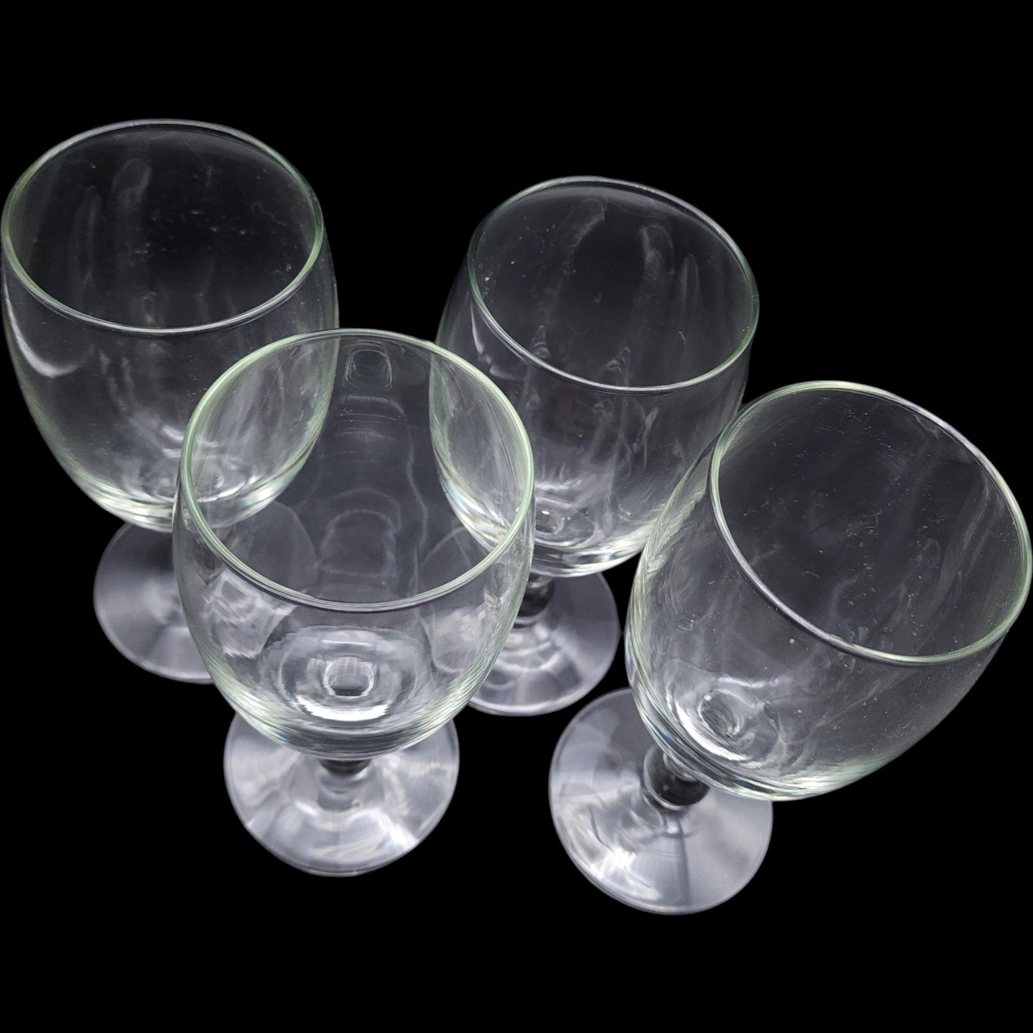 Imperial Glass Candlewick Footed Tumbler Set of 4
