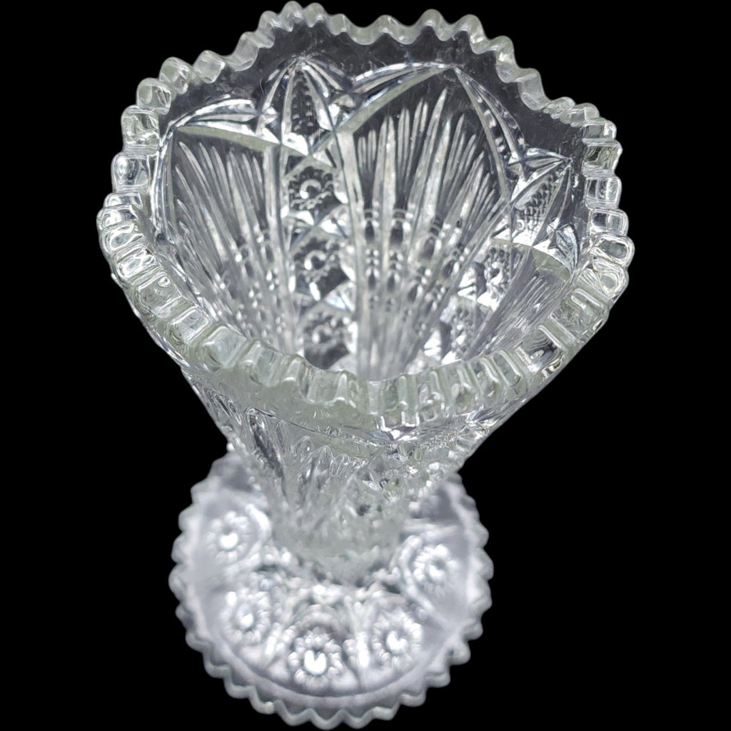 Imperial Glass Clear Cut Glass Style 6 Bud Vase