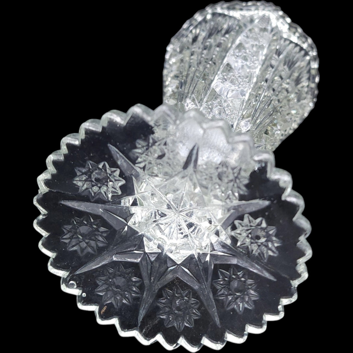 Imperial Glass Clear Cut Glass Style 6 Bud Vase