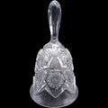 Imperial Glass Clear Pressed Glass Bell Feather Notching and Button Pattern