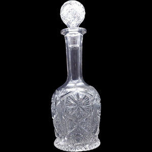 Imperial Glass Mogul Variant Clear Pressed Glass Decanter with Stopper