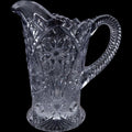 Imperial Glass Ohio Cosmos Clear Pressed Glass Pitcher 32 oz