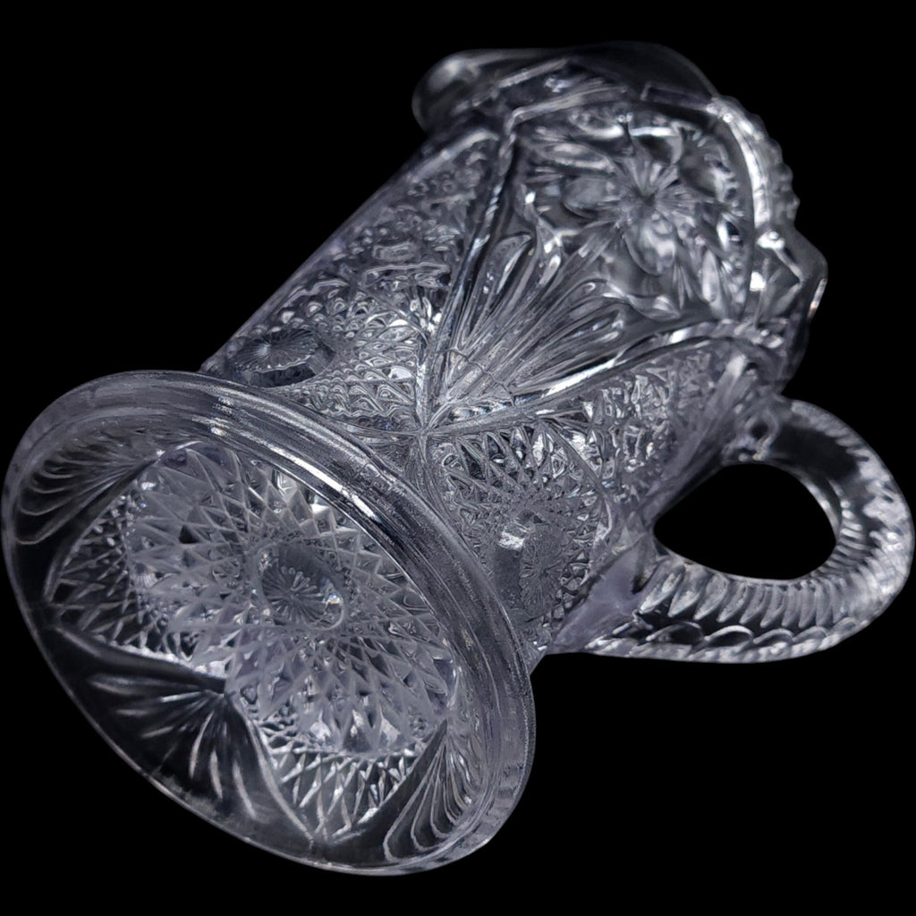 Imperial Glass Ohio Cosmos Clear Pressed Glass Pitcher 32 oz