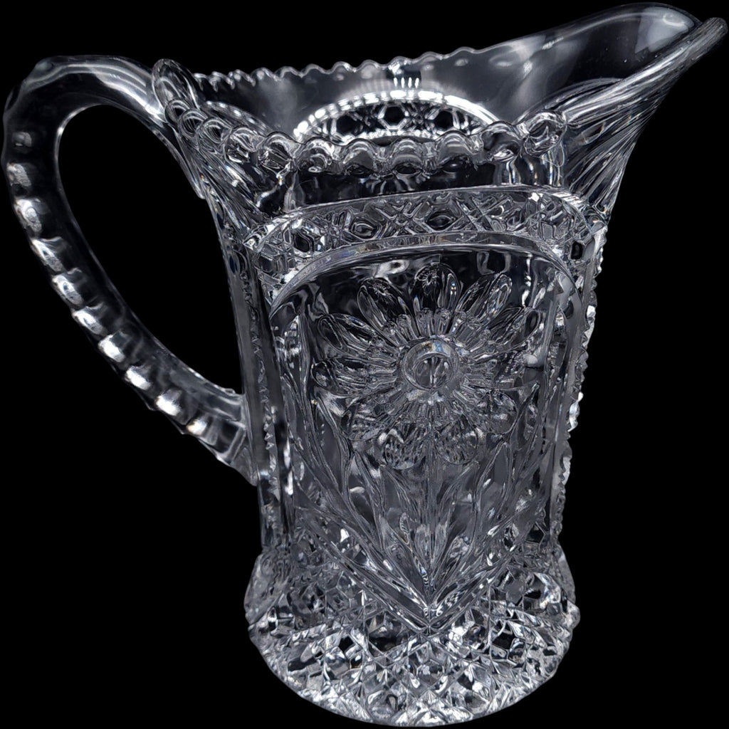 Imperial Glass Ohio Mayflower Clear Pressed Glass Pitcher 48 oz