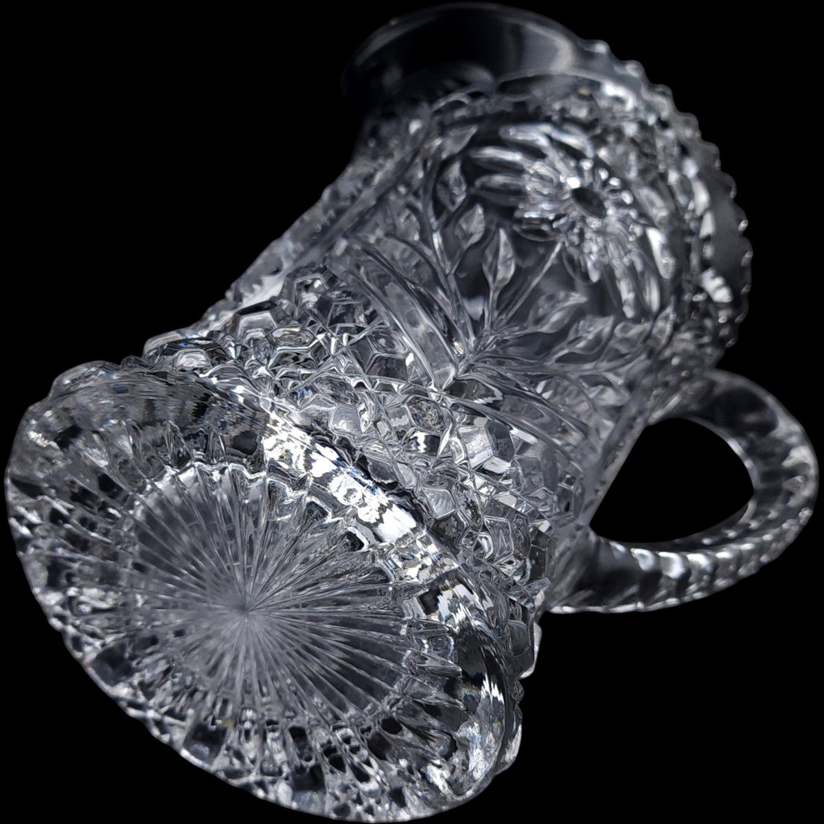Imperial Glass Ohio Mayflower Clear Pressed Glass Pitcher 48 oz