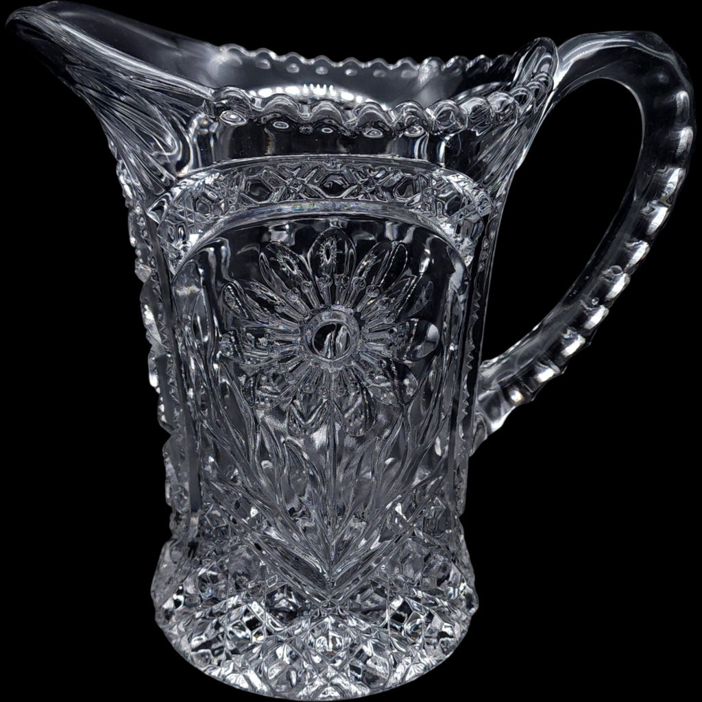 Imperial Glass Ohio Mayflower Clear Pressed Glass Pitcher 48 oz