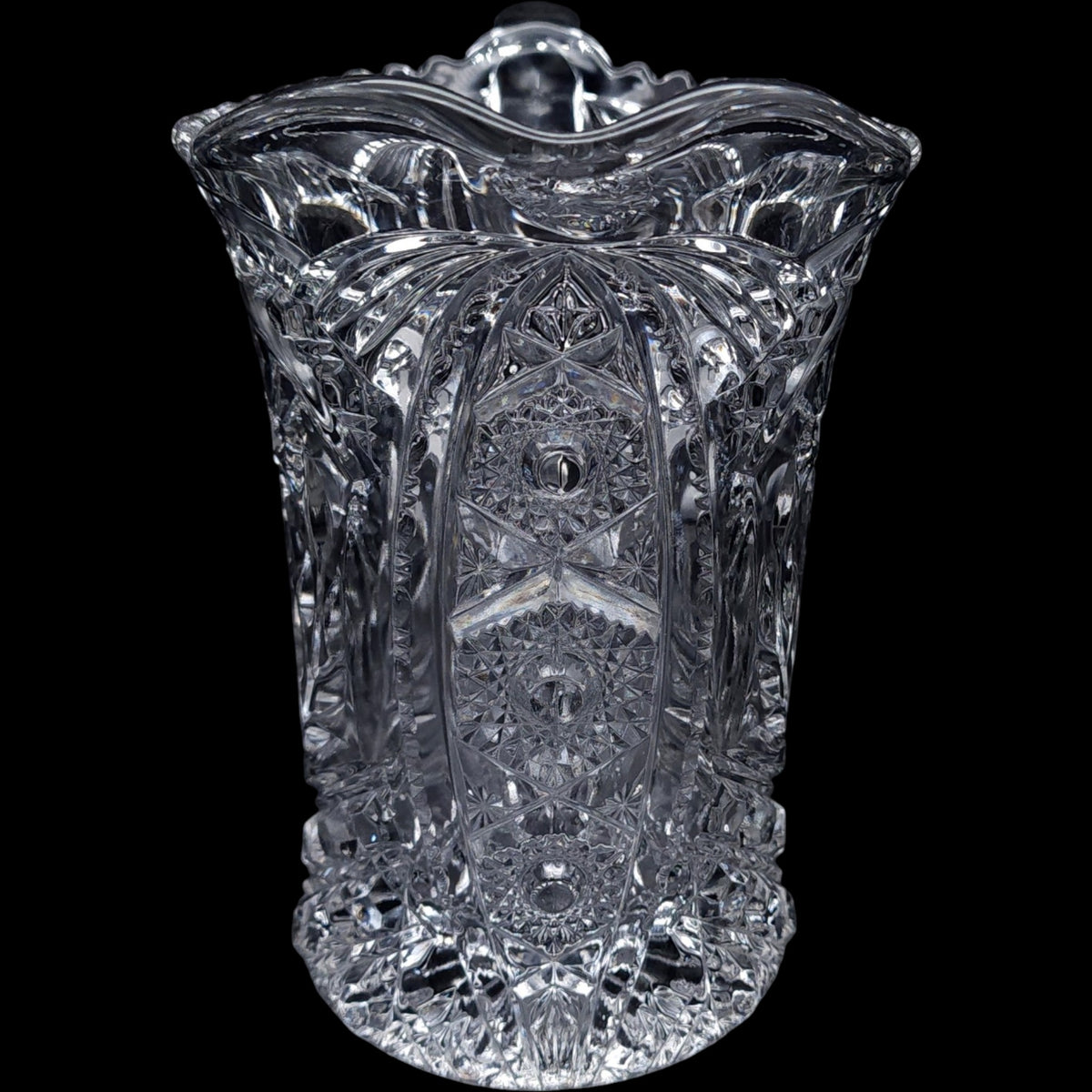 Imperial Glass Ohio Mayflower Clear Pressed Glass Pitcher 48 oz