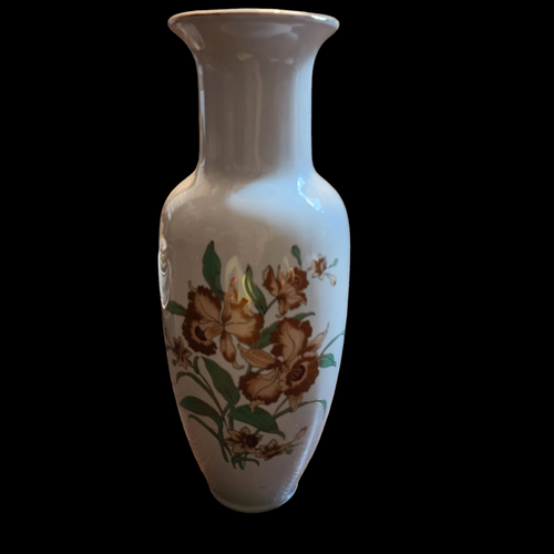 Imperial Bone China 22 KT Gold Floral Vase Japan