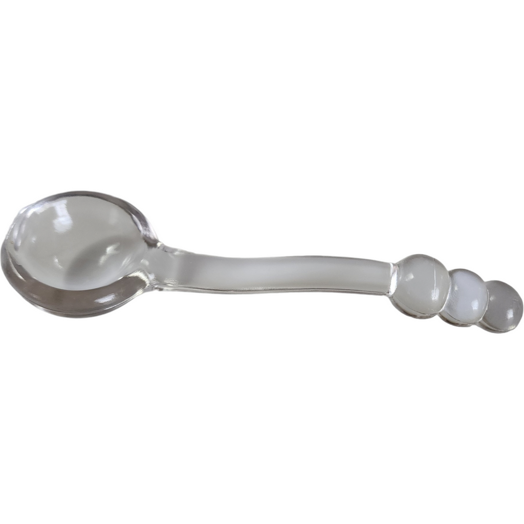 4" Imperial Glass-Ohio Candlewick Clear 3 Bead Marmarlade/Mayo Ladle