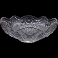 Imperial Glass-Ohio Nucut Daisy and Button Clear Design Round Bowl
