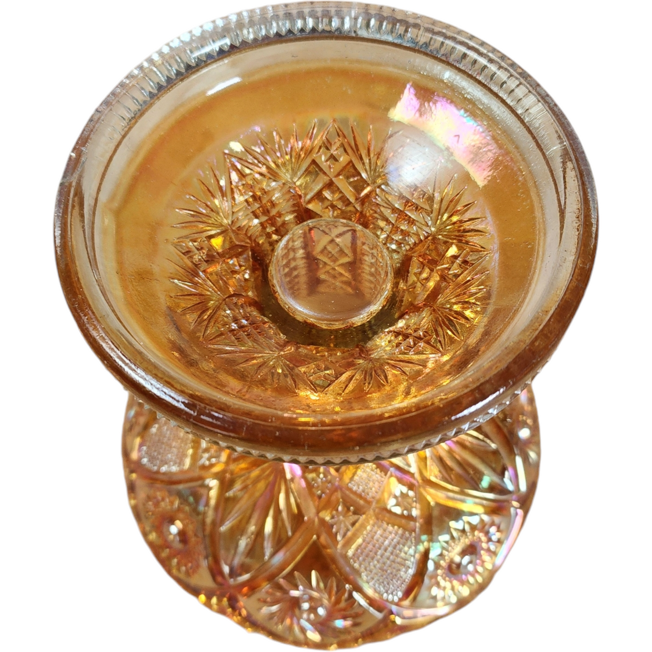 Imperial Glass-Ohio Twins Marigold Fruit Bowl-Base