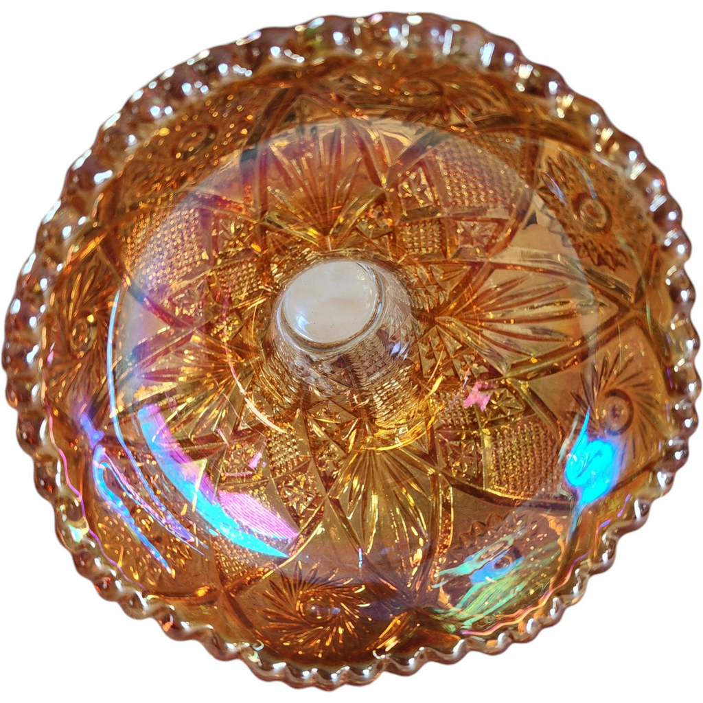 Imperial Glass-Ohio Twins Marigold Fruit Bowl-Base