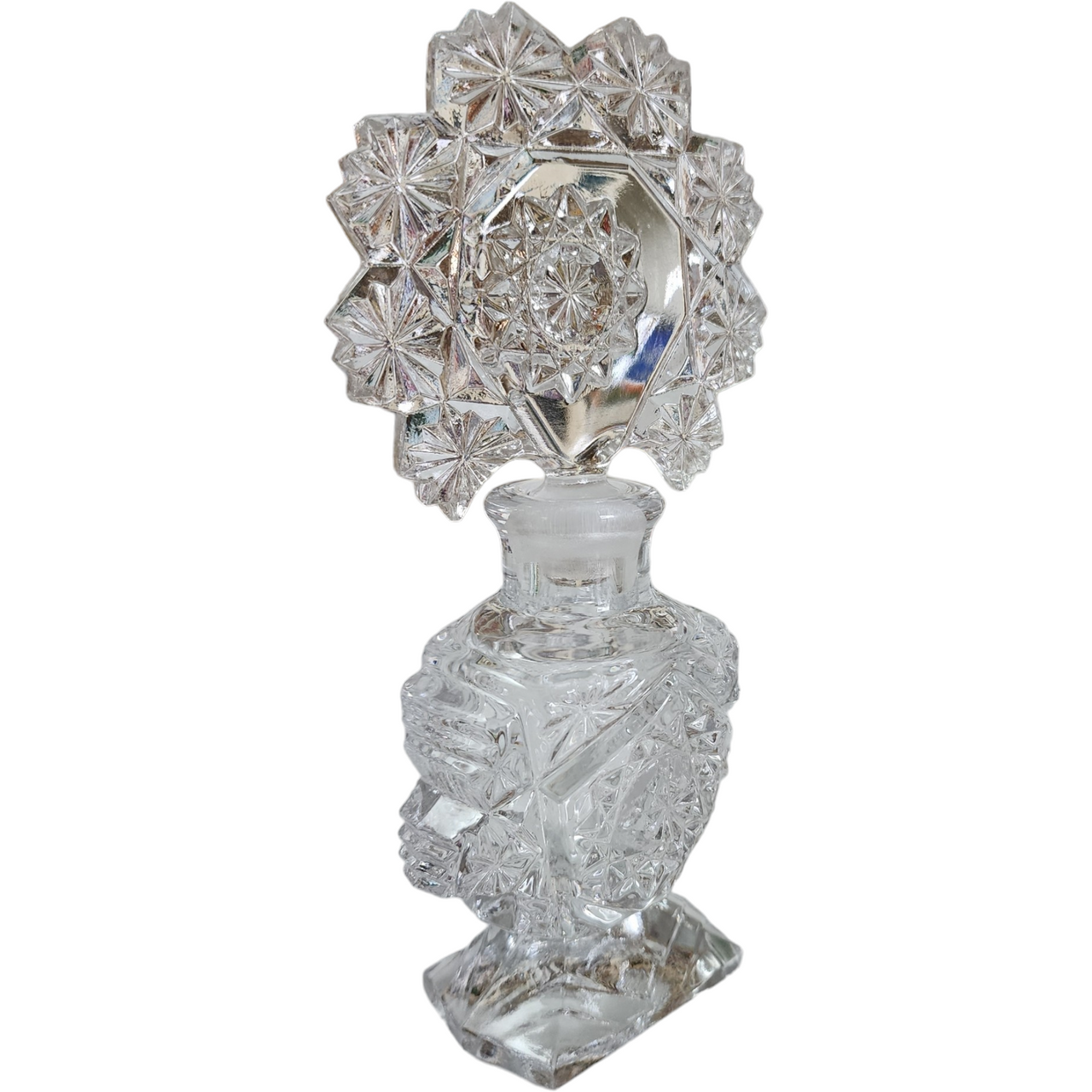 Imperial Glass-Ohio Brunswick & Hobstar Perfume Bottle