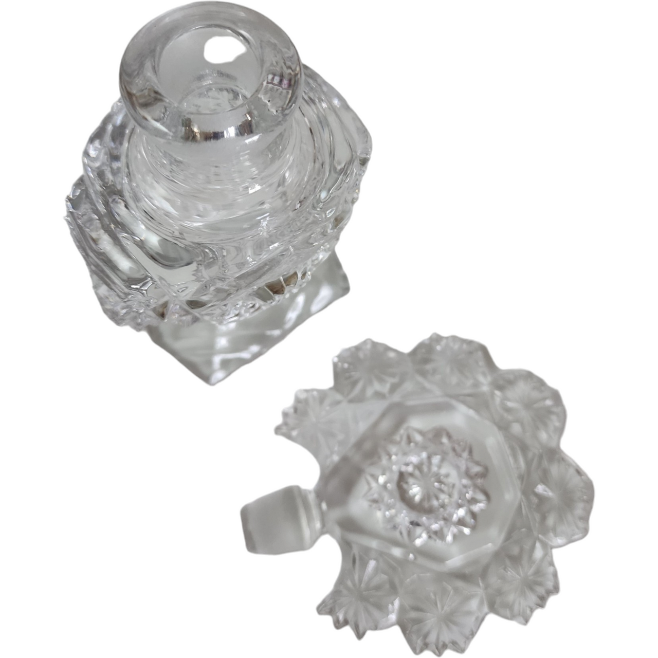 Imperial Glass-Ohio Brunswick & Hobstar Perfume Bottle