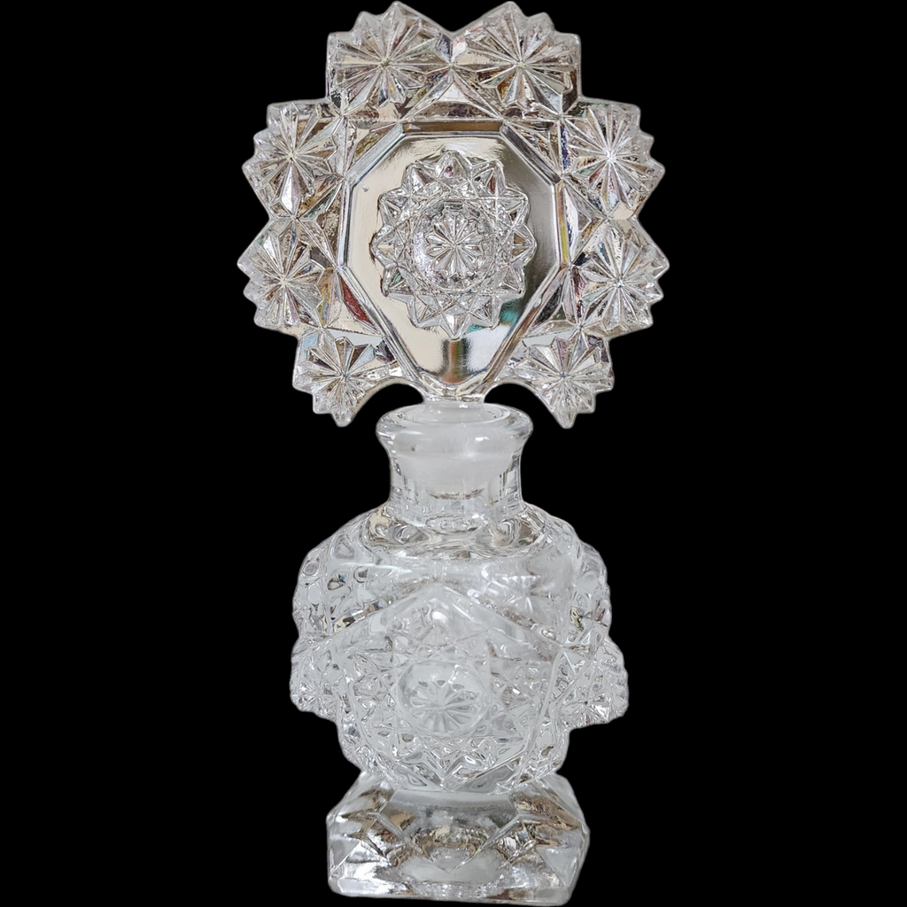 Imperial Glass-Ohio Brunswick & Hobstar Perfume Bottle