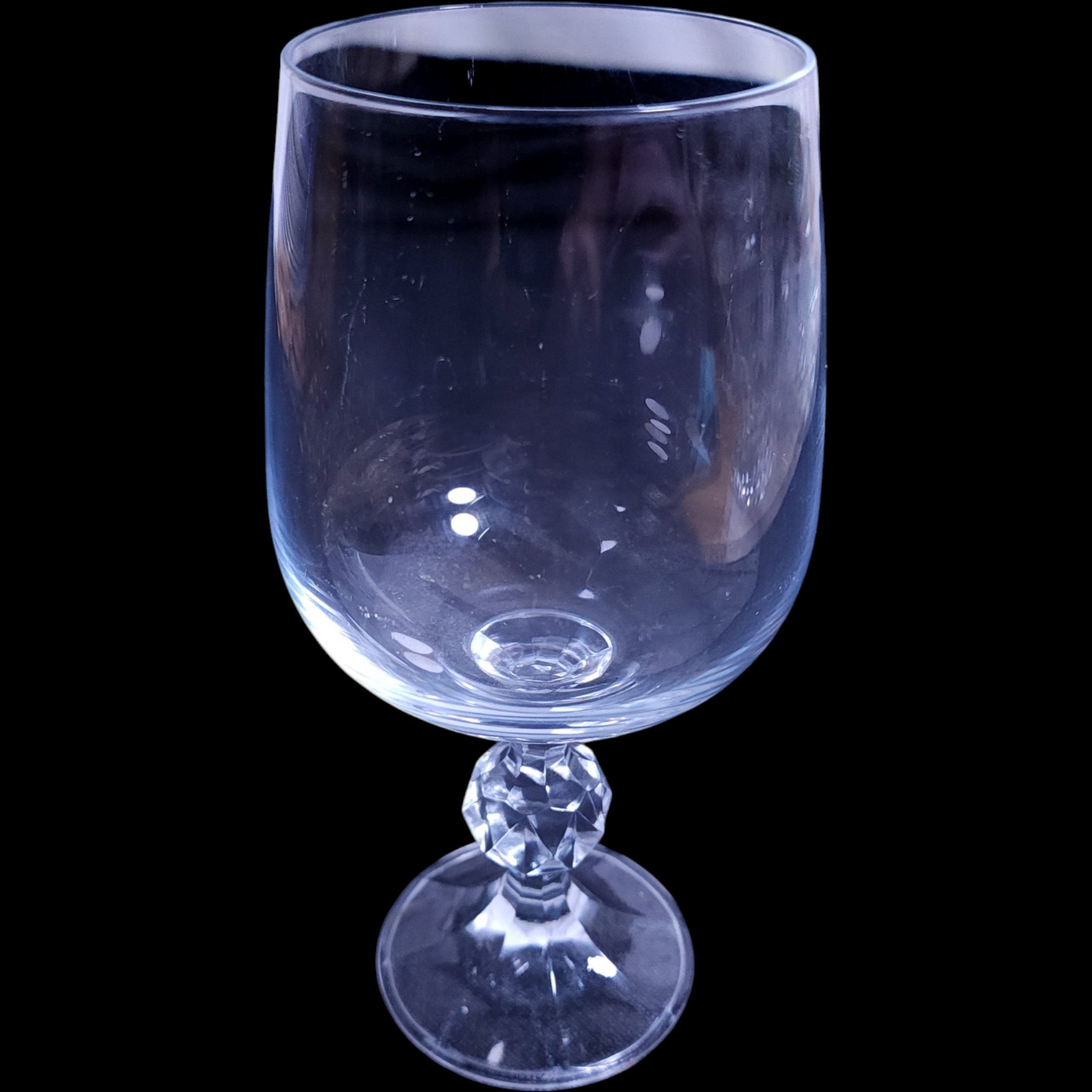 Import Associates Claudia Pattern Crystal Water Goblet