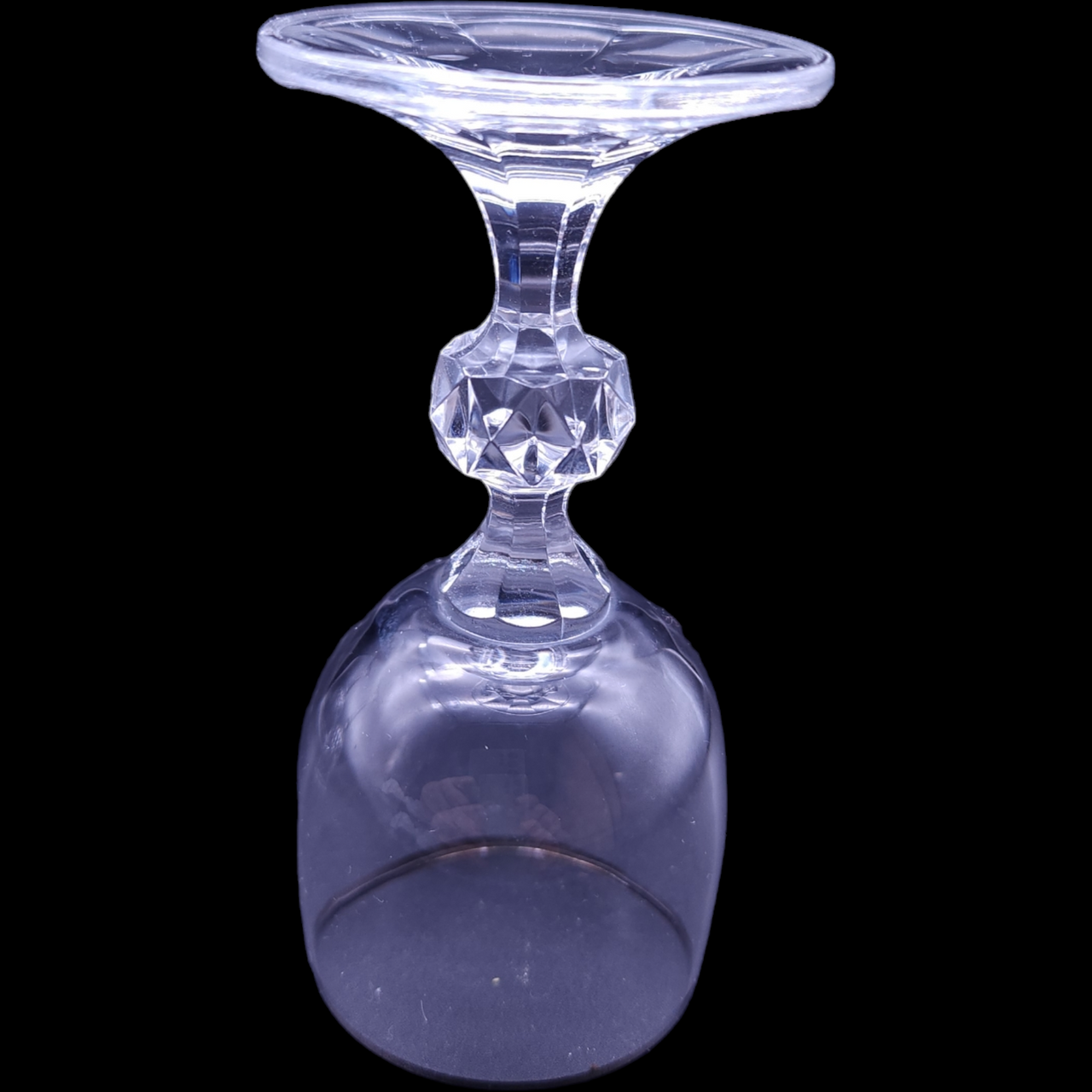 Import Assoc Claudia Platinum Trim Cordial Glass