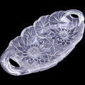 Indiana Glass Lily Pons Clear 9" Oval Celery