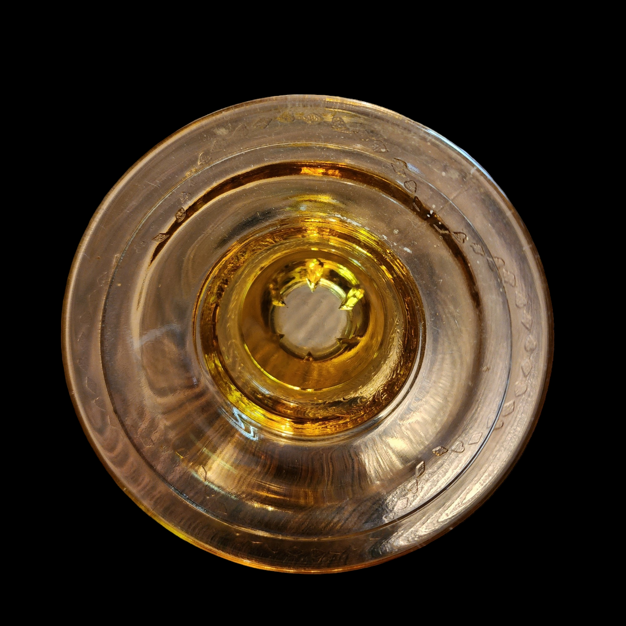 Indiana Glass Recollection Amber Single Light Candlestick