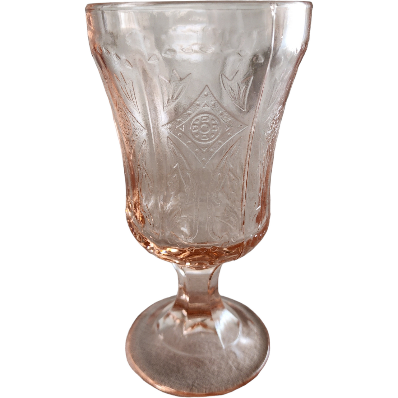 Indiana Glass Recollection Pink Water Goblet