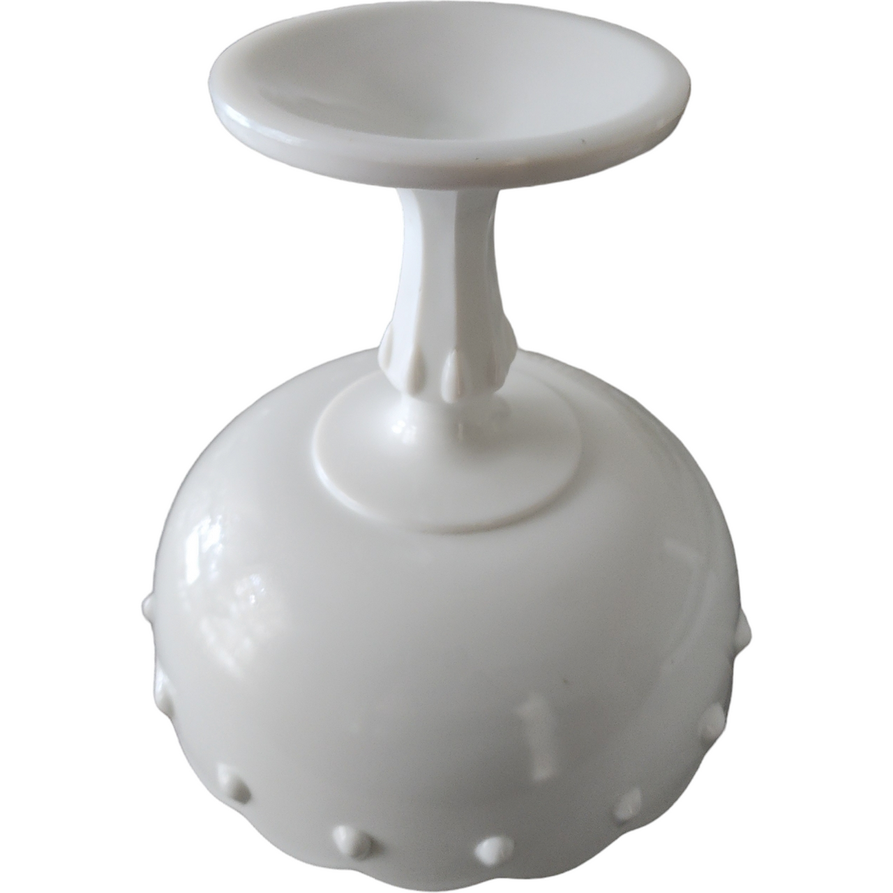 Indiana Glass Teardrop Milkglass Round Compote