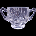 Indiana Glass Willow Clear Open Footed Sugar
