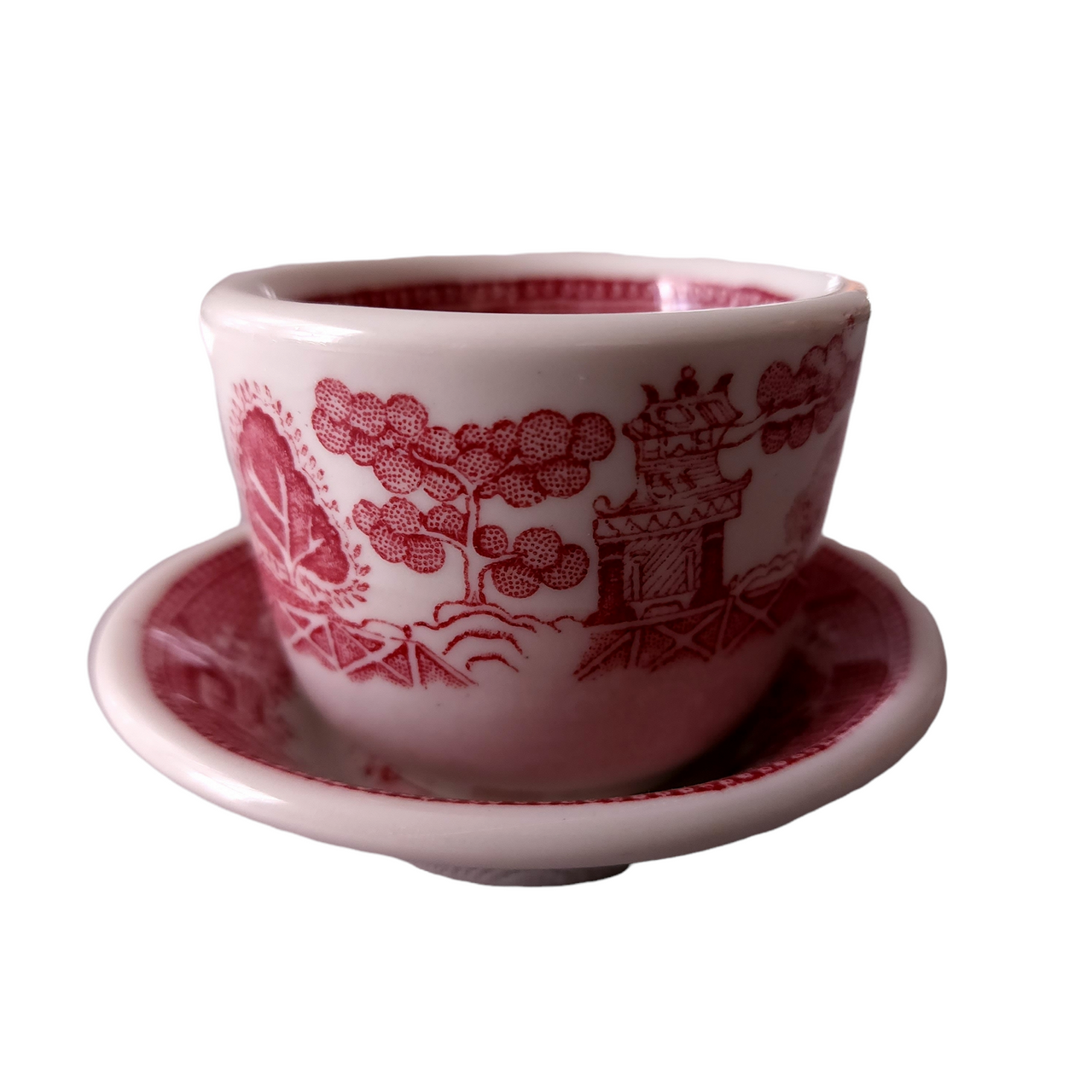 Jackson China’s  Soda Fountain Specials Custard Cup and Liner in Pink