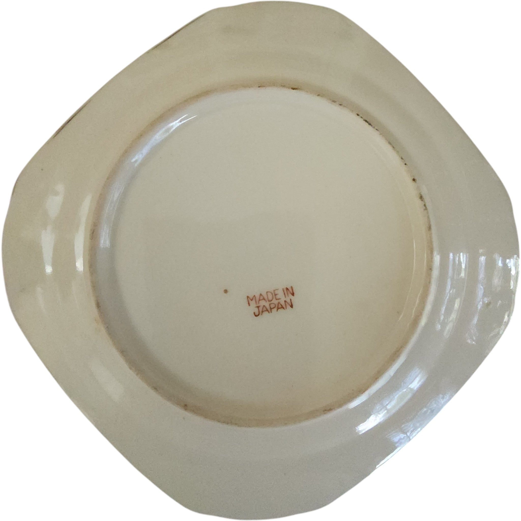 Vintage Japanese Moriage Geisha Decorative Small Plates - Set of 2