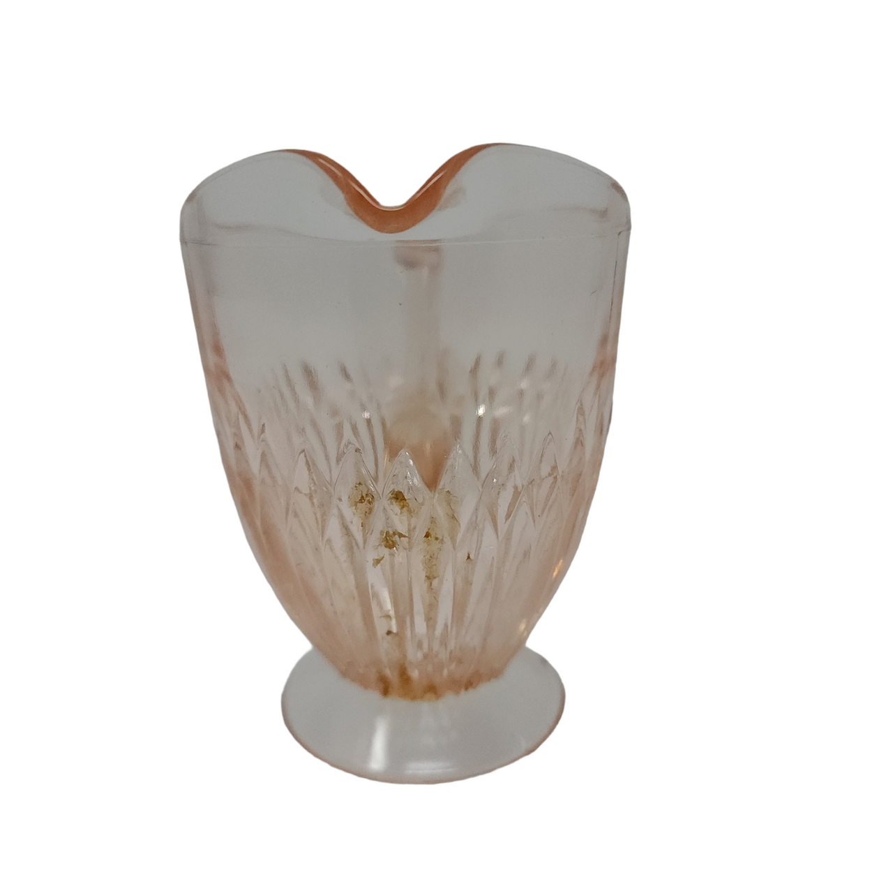 Jeannette Anniversary Pink Depression Glass  Footed Creamer