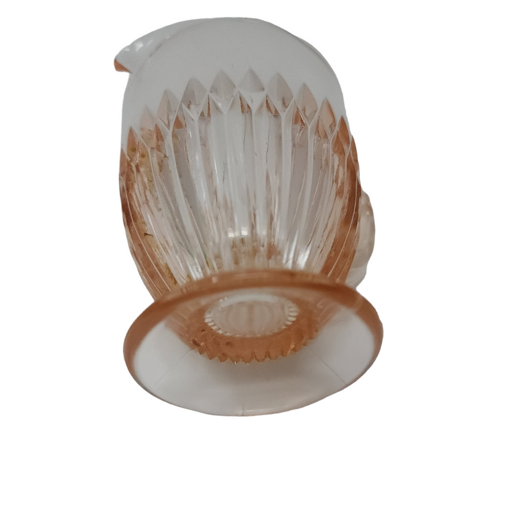 Jeannette Anniversary Pink Depression Glass  Footed Creamer