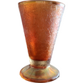 Jeannette Marigold Carnival Crackle 6 Oz Footed Tumbler